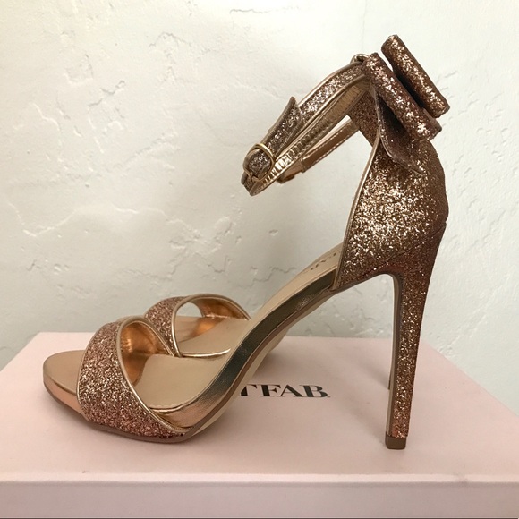 NEW Rose gold glitter heels - Picture 3 of 6